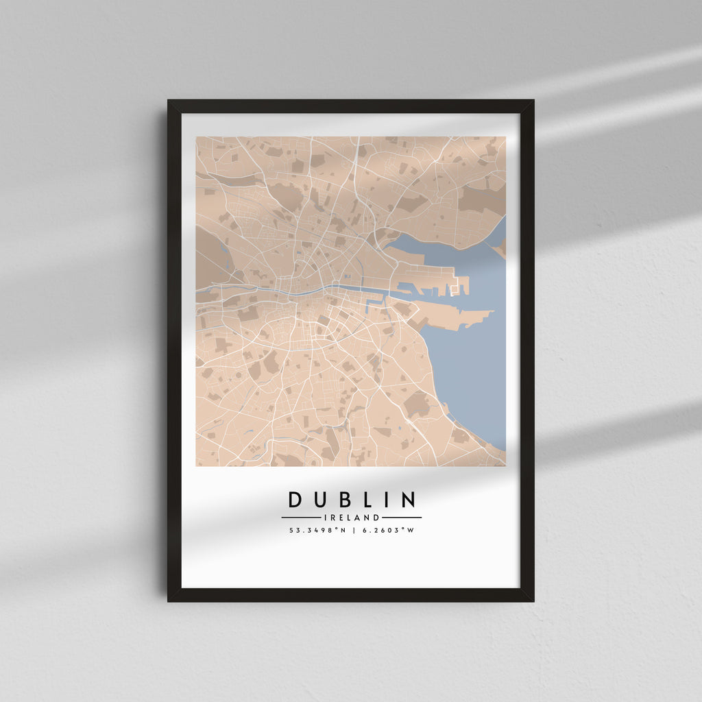 Dublín en tonos pastel - Mapas