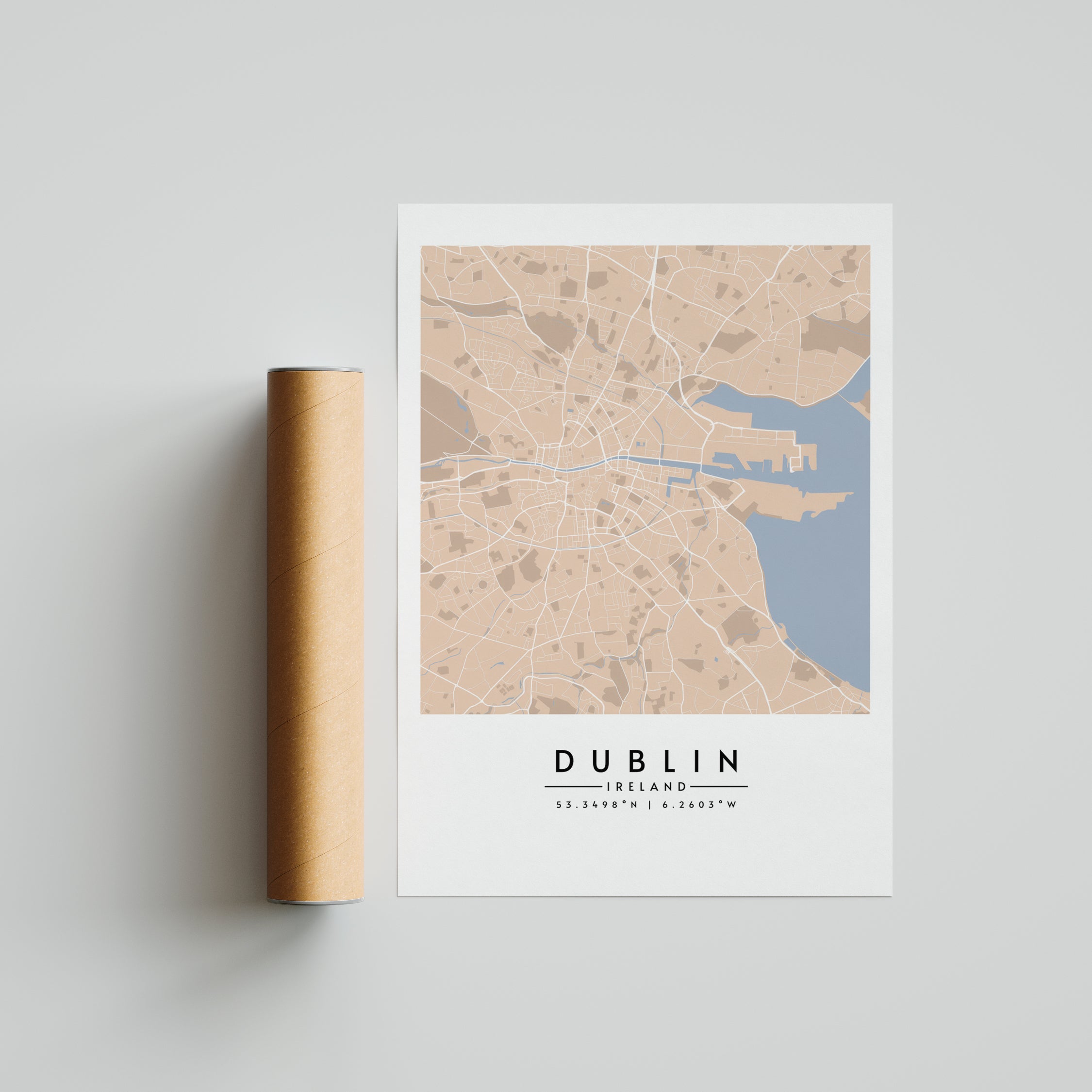 Dublín en tonos pastel - Mapas