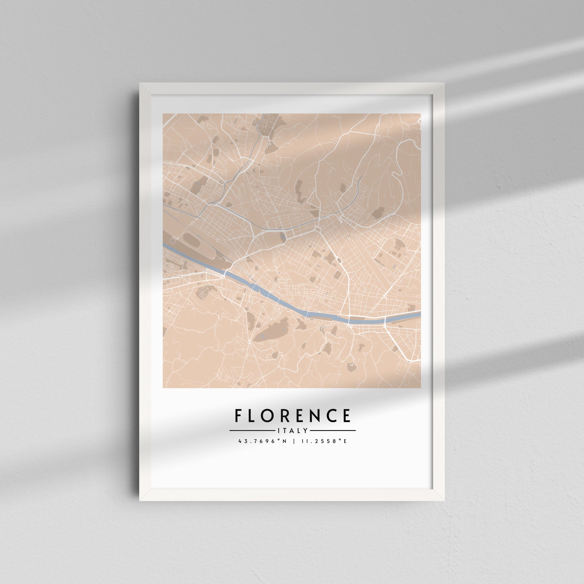 Florencia en tonos sepia - Mapas