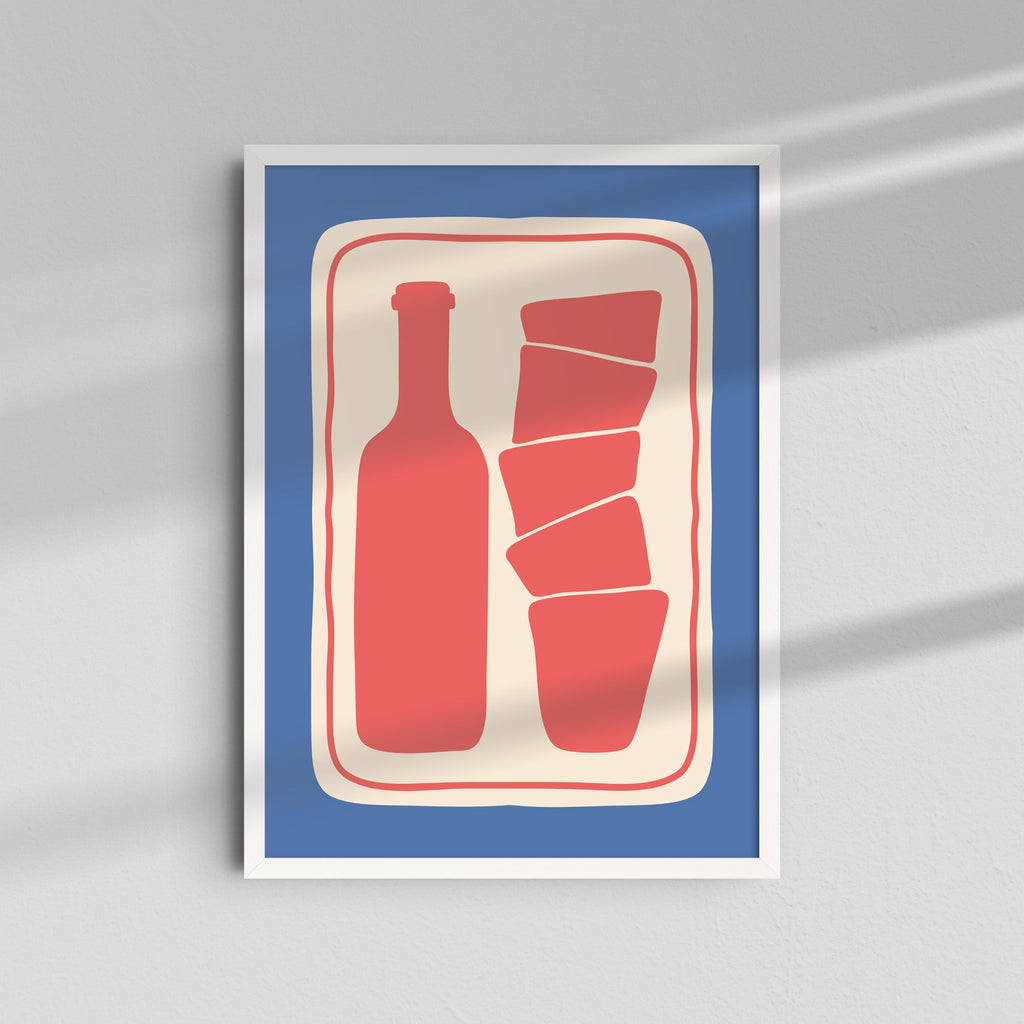 Botella y Vasos
