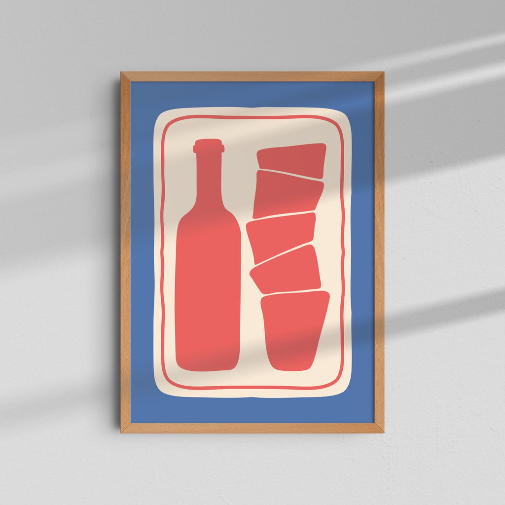 Botella y Vasos