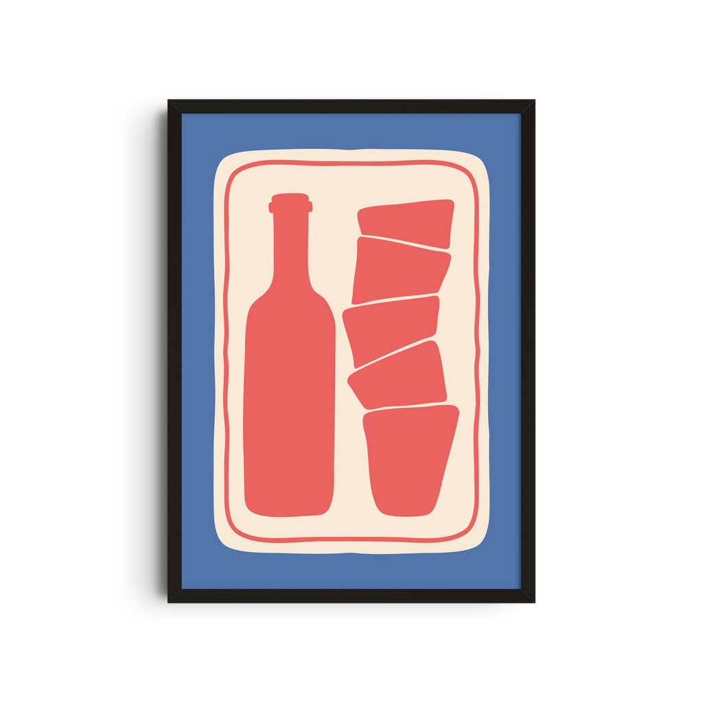 Botella y Vasos