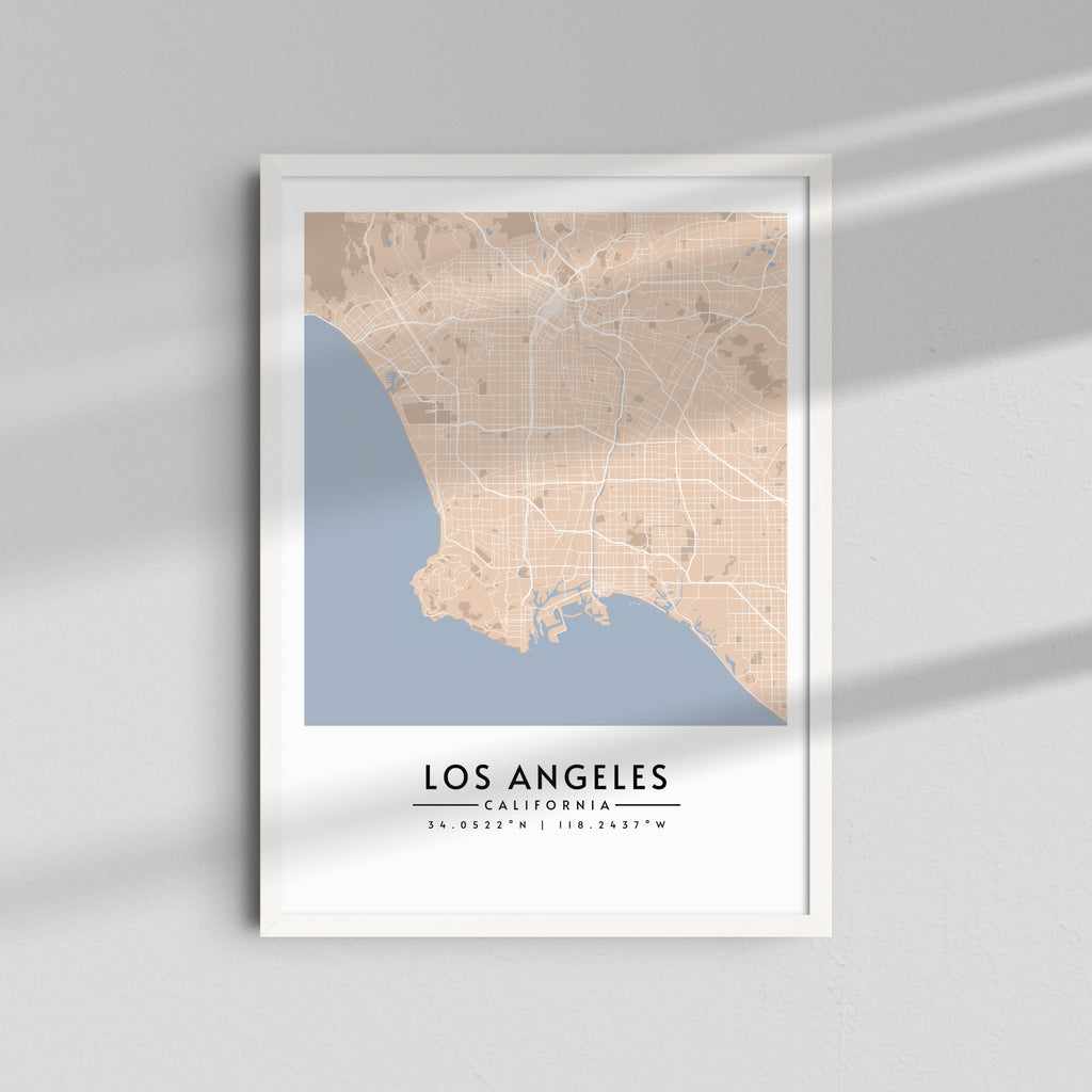 Los Ángeles en Beige - Mapas