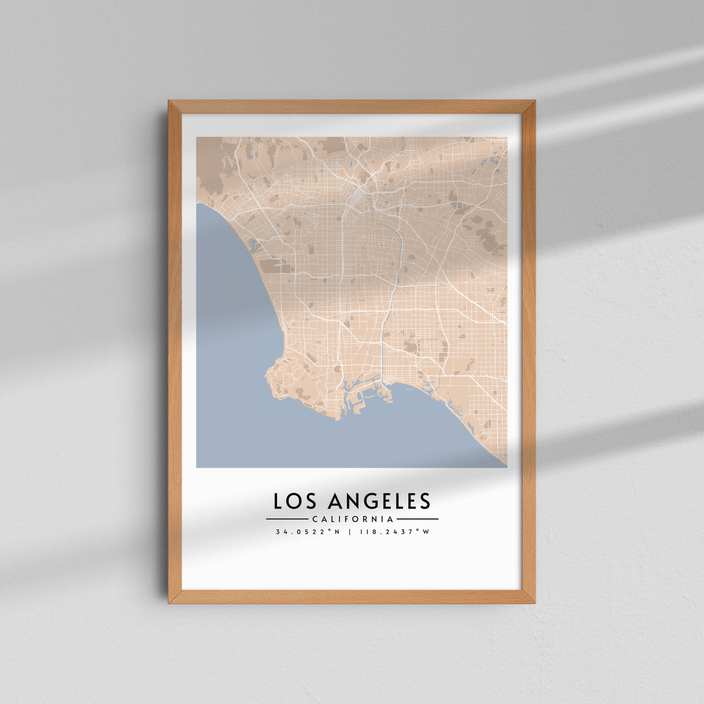 Los Ángeles en Beige - Mapas