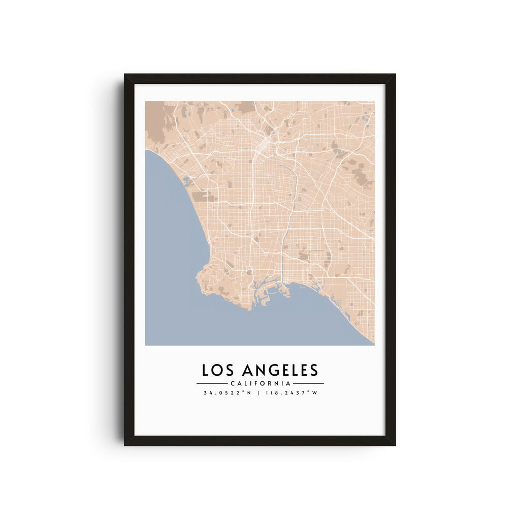 Los Ángeles en Beige - Mapas