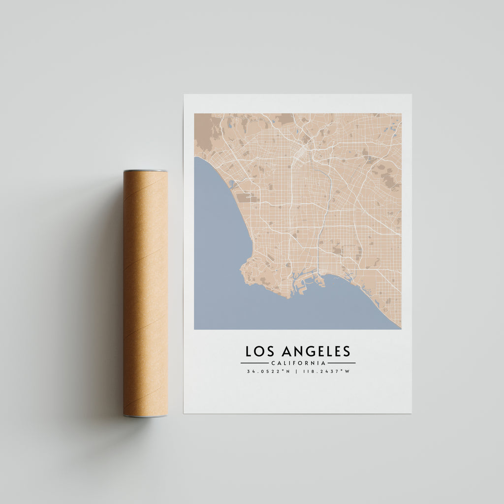Los Ángeles en Beige - Mapas
