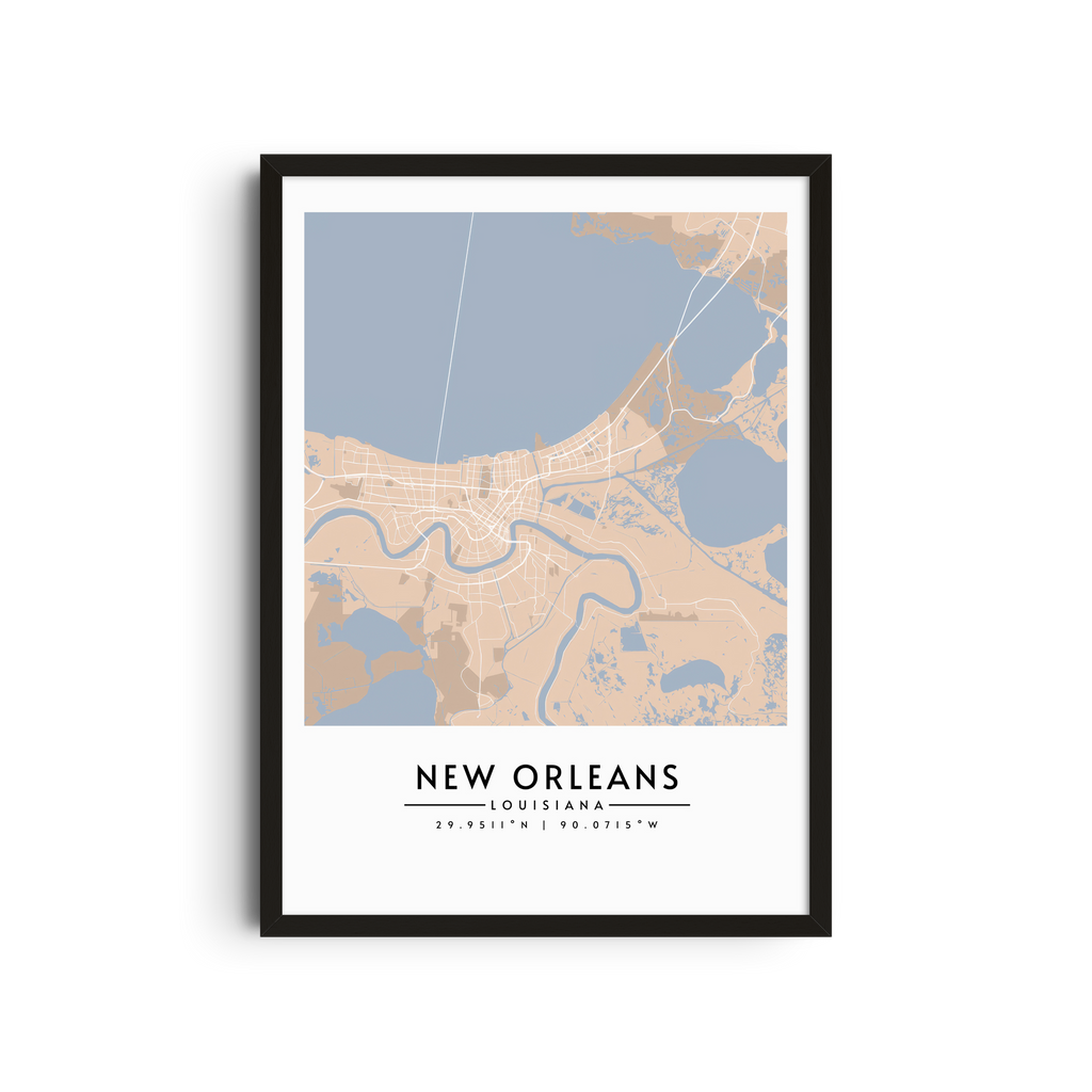 Nueva Orleans en Pastel - Mapas