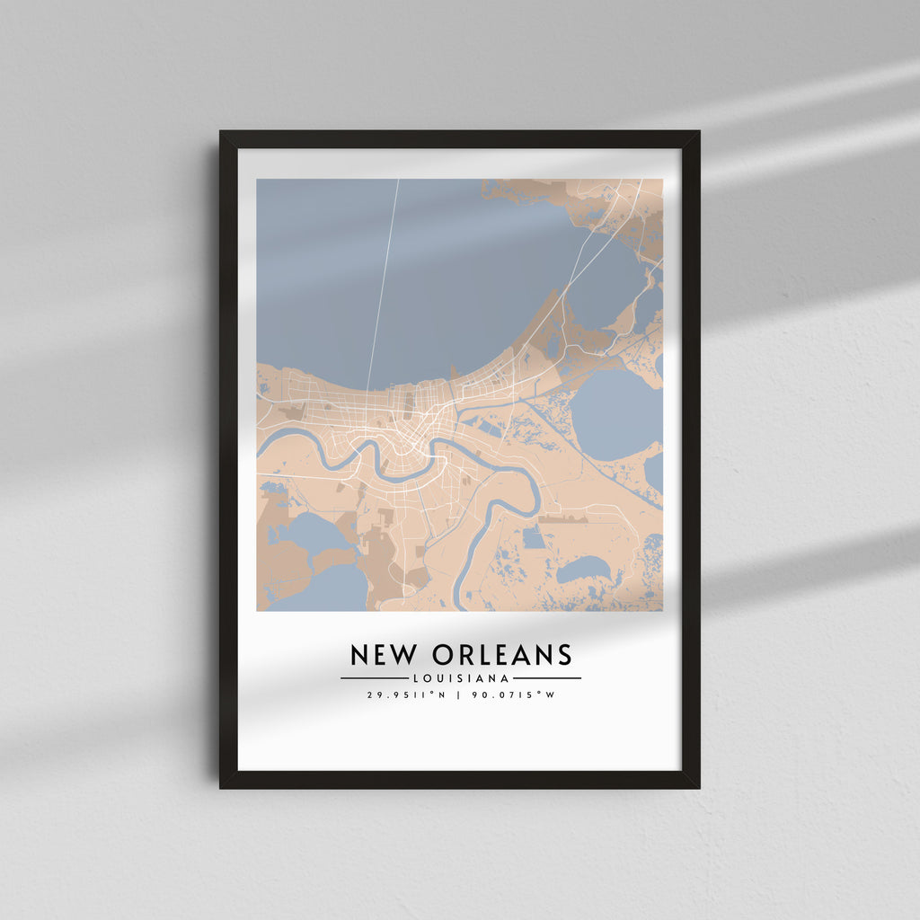Nueva Orleans en Pastel - Mapas