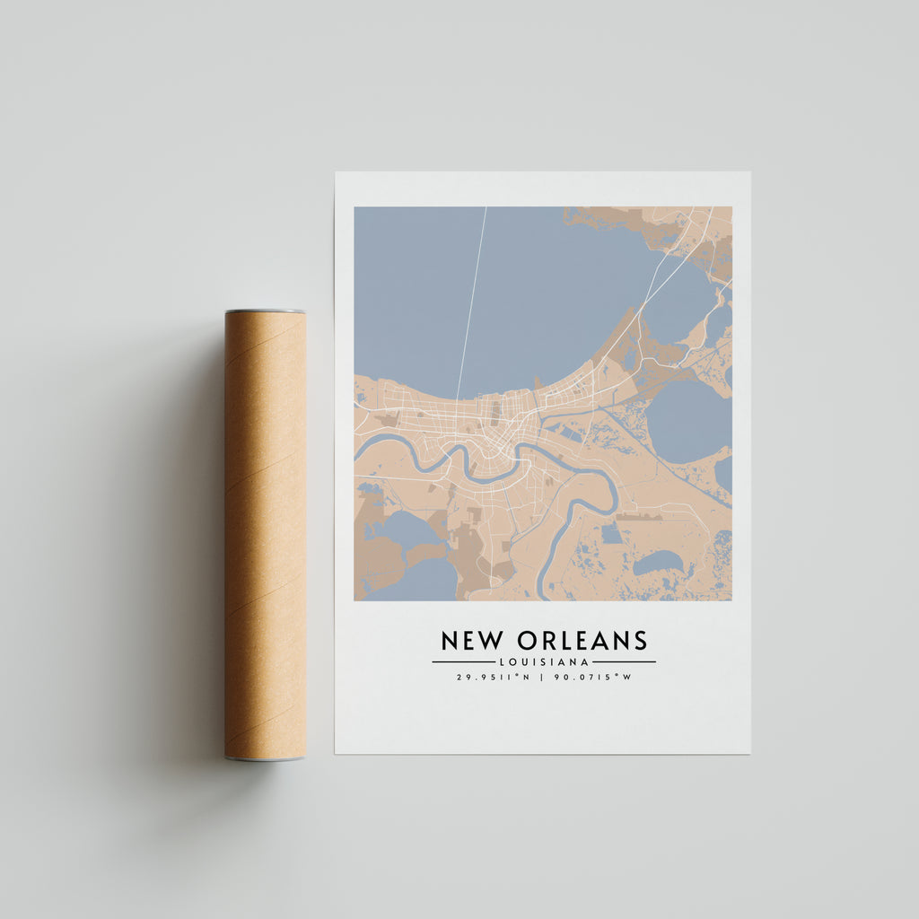 Nueva Orleans en Pastel - Mapas