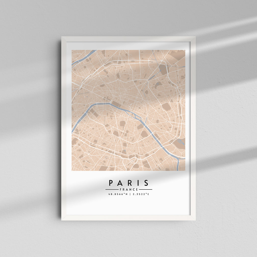 París en tonos arena - Mapas
