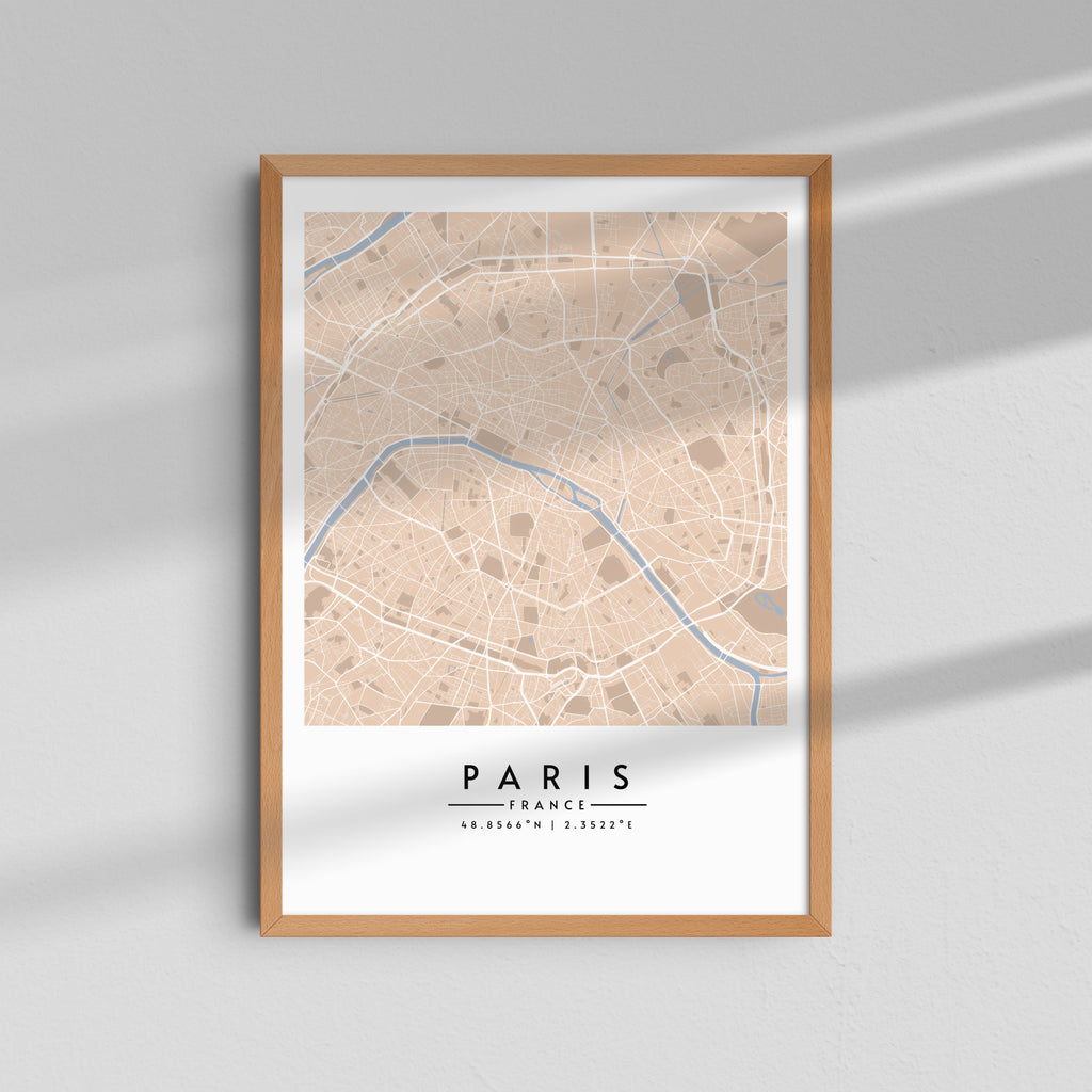 París en tonos arena - Mapas