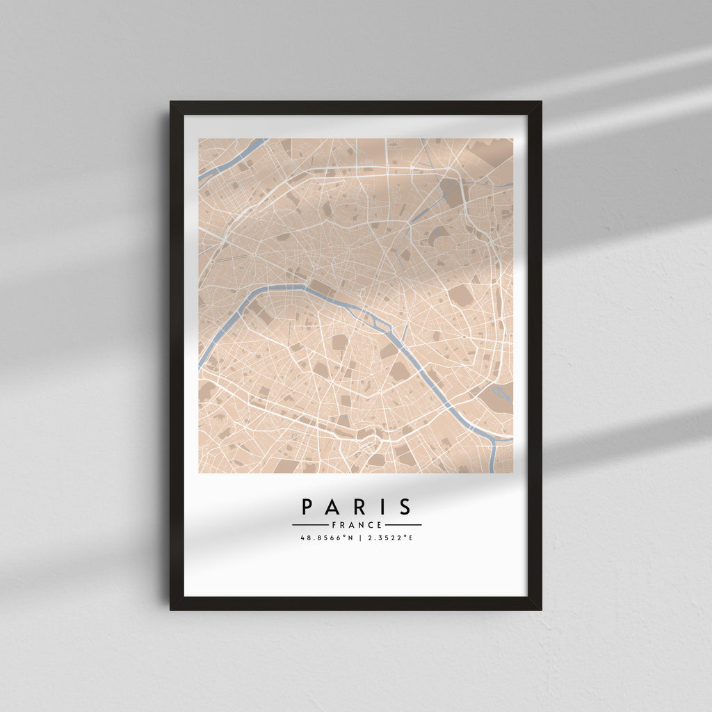 París en tonos arena - Mapas