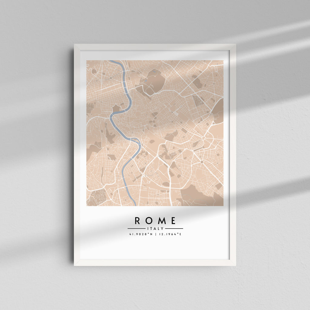 Roma en tonos sepia - Mapas