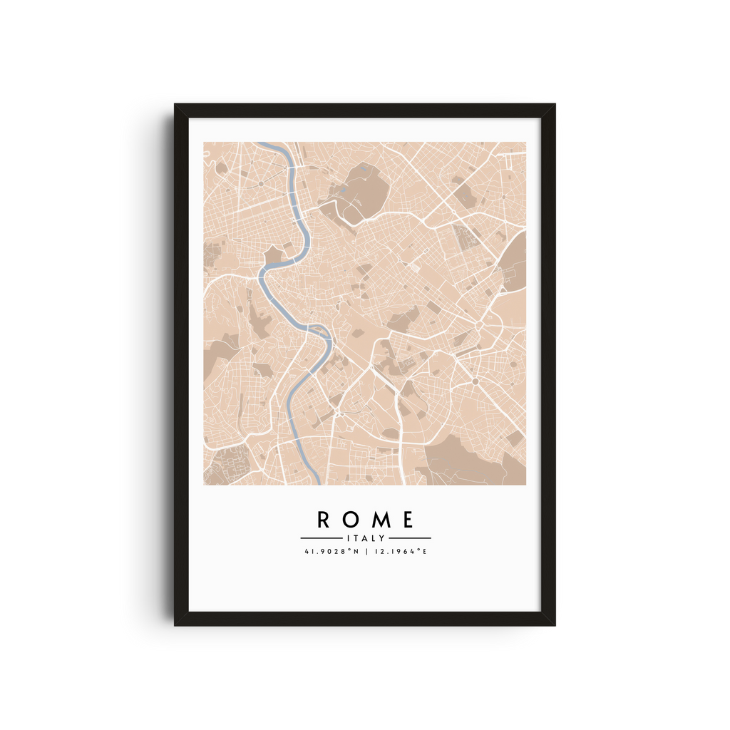 Roma en tonos sepia - Mapas