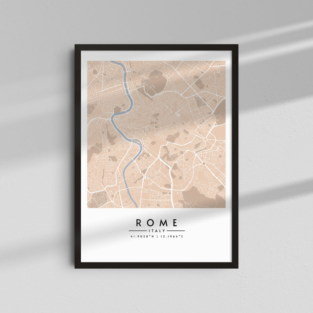 Roma en tonos sepia - Mapas
