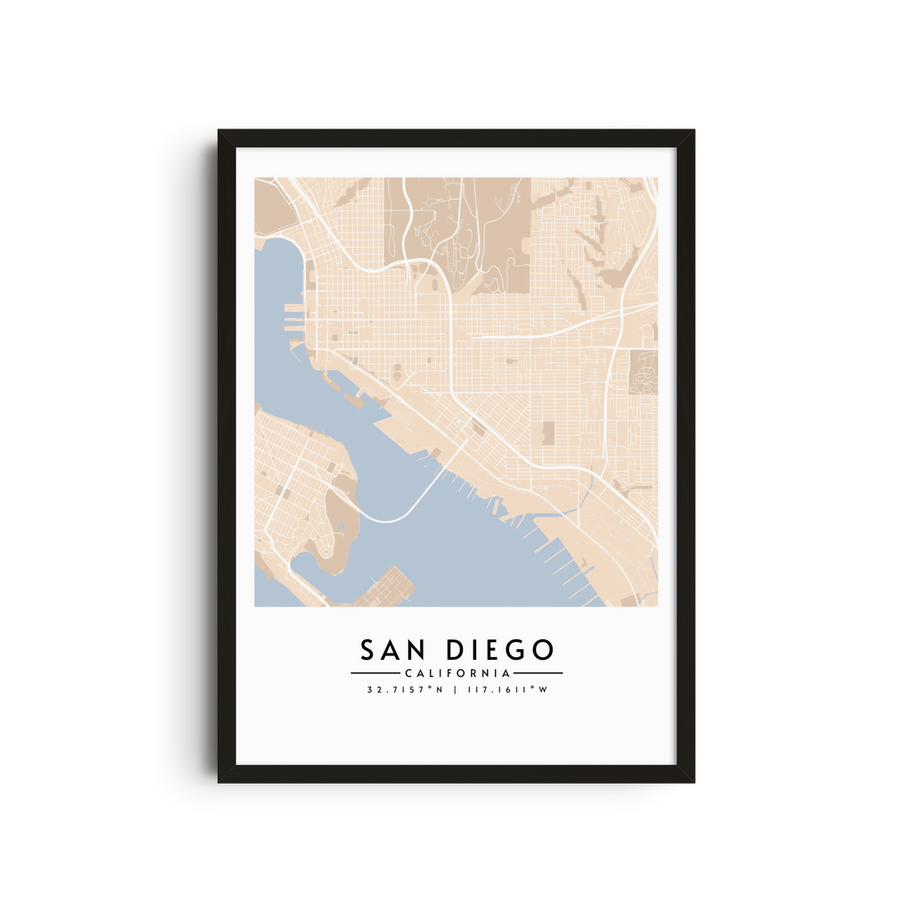 San Diego en Pastel - Mapas