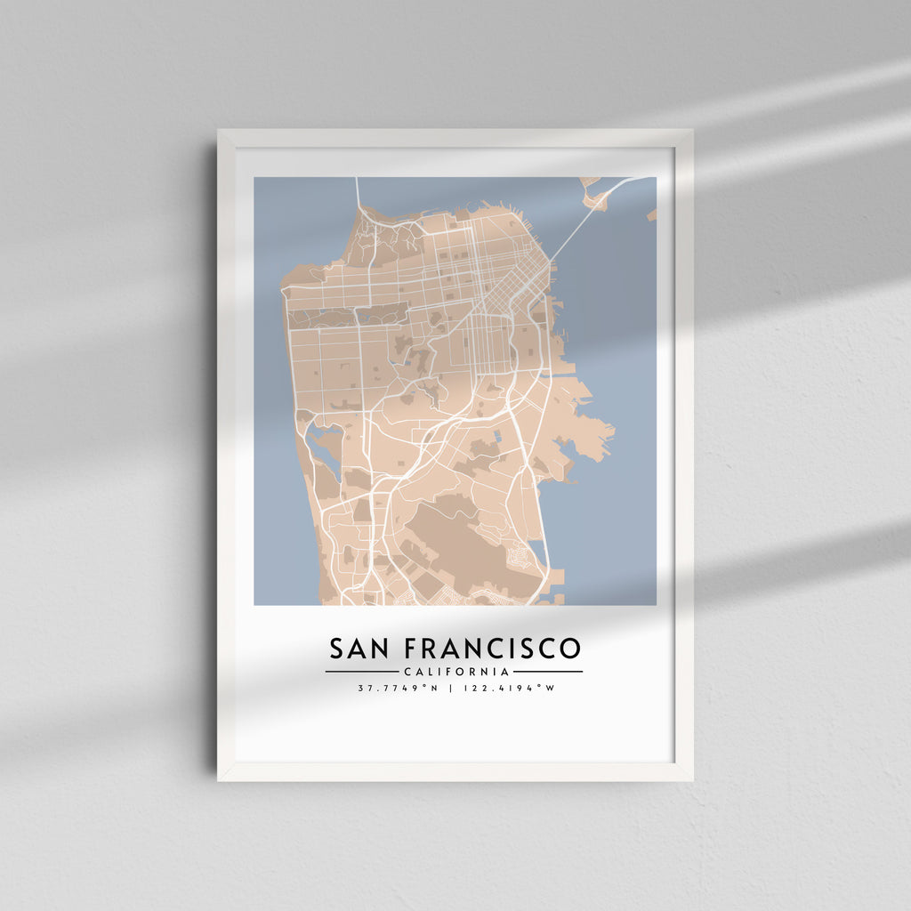 San Francisco en Sepia - Mapas
