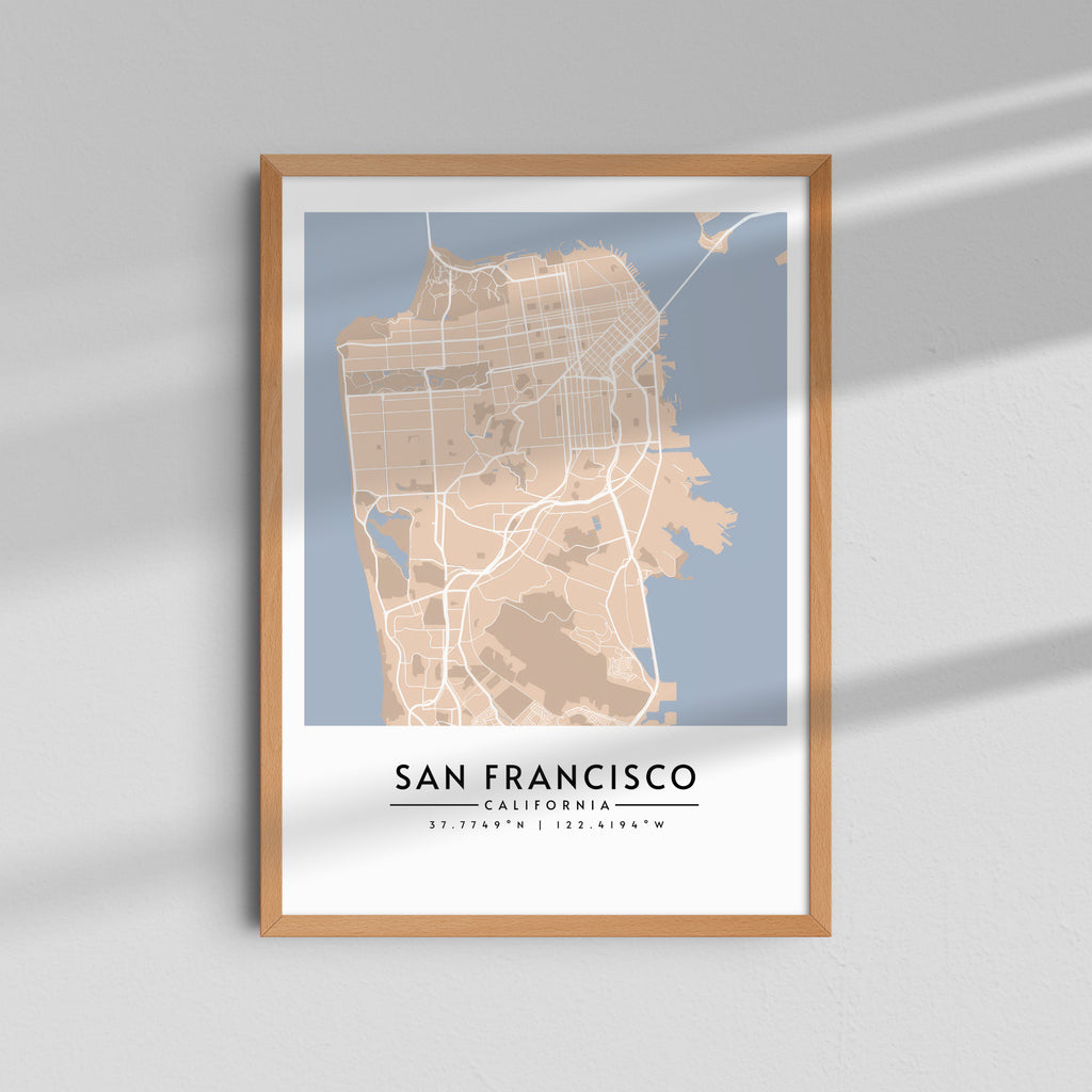 San Francisco en Sepia - Mapas