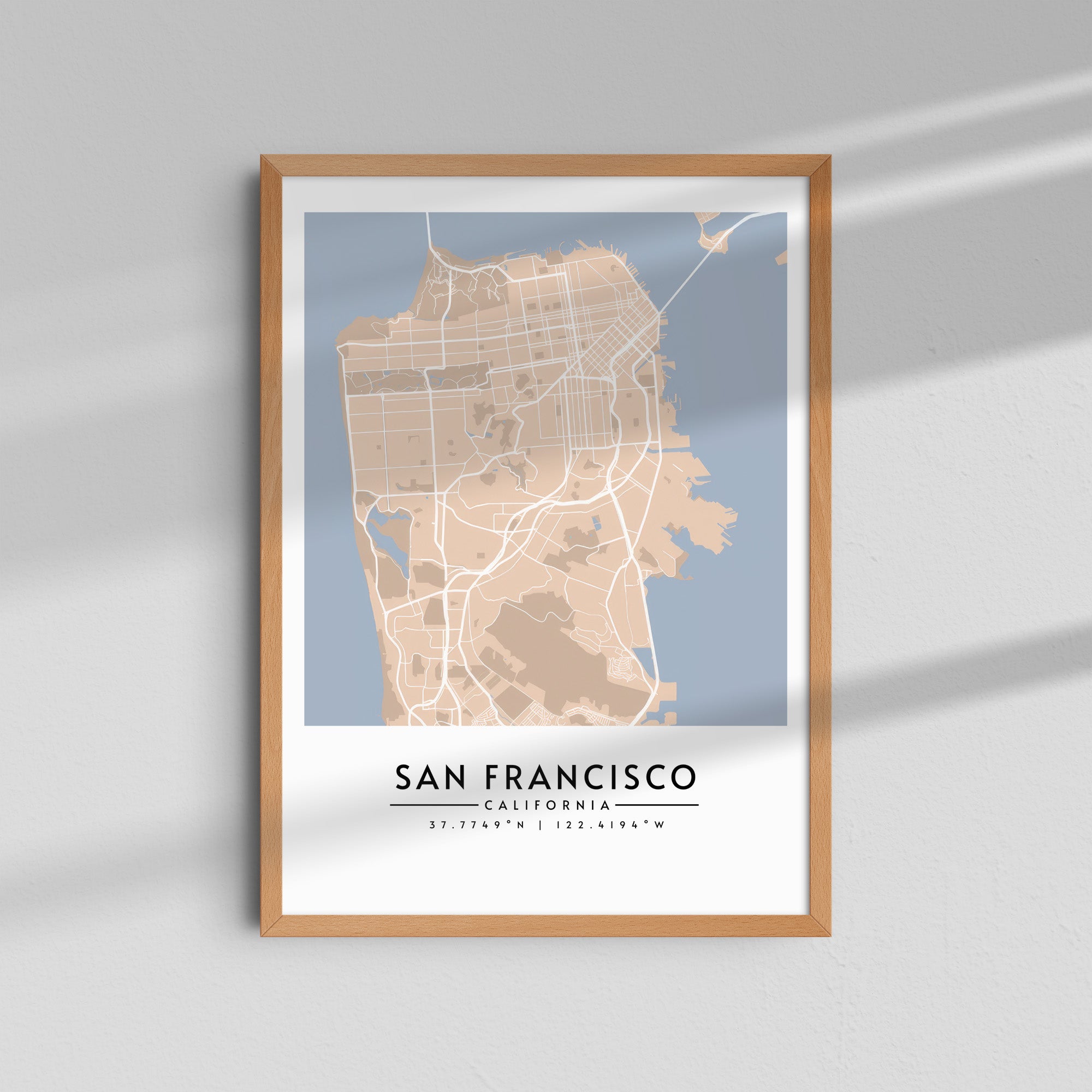 San Francisco en Sepia - Mapas