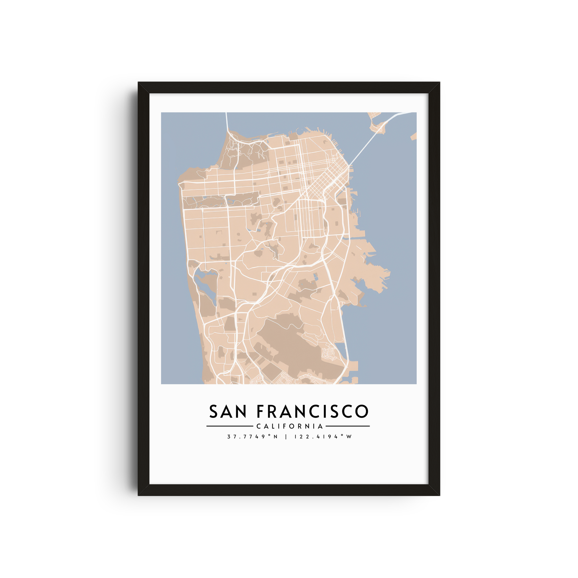 San Francisco en Sepia - Mapas
