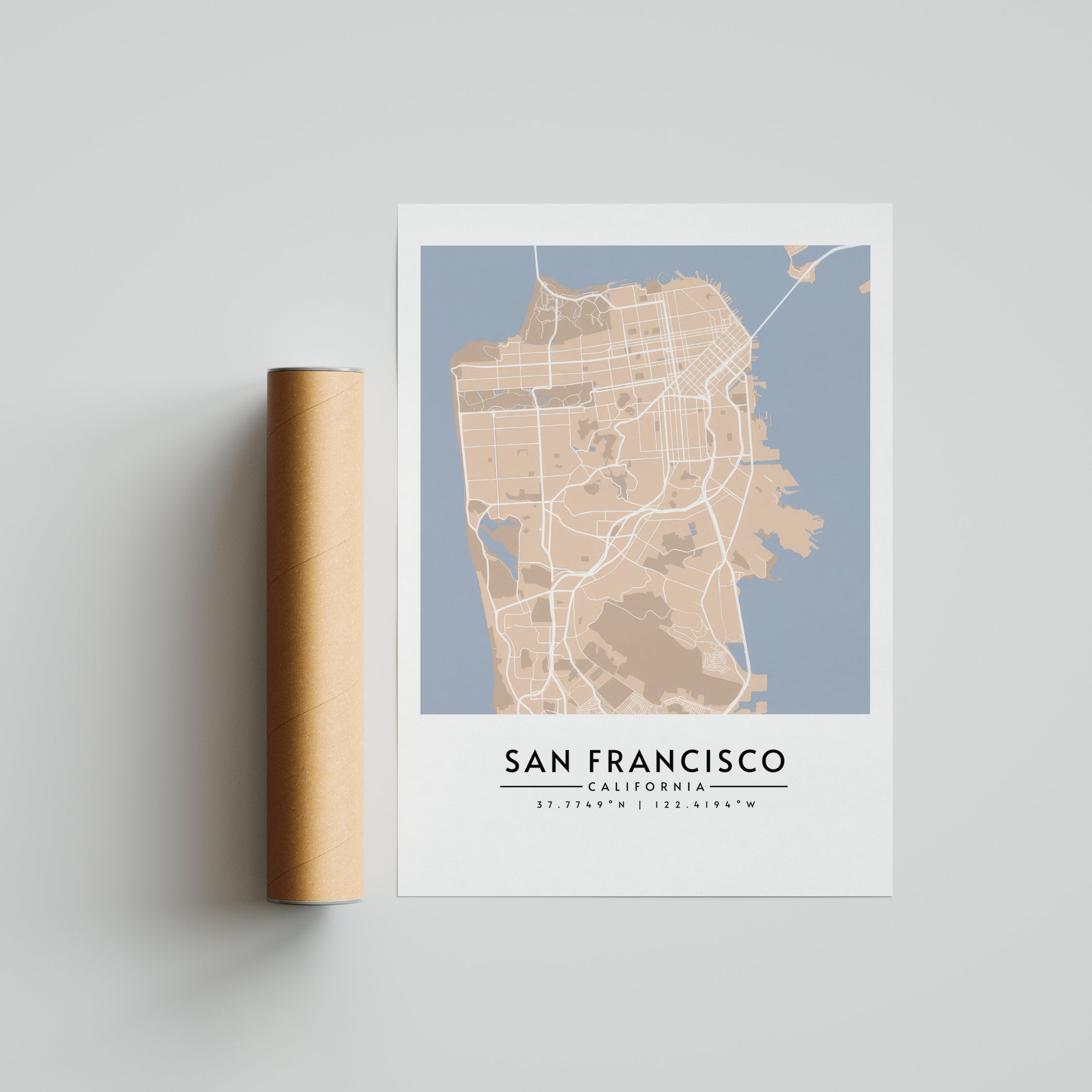 San Francisco en Sepia - Mapas