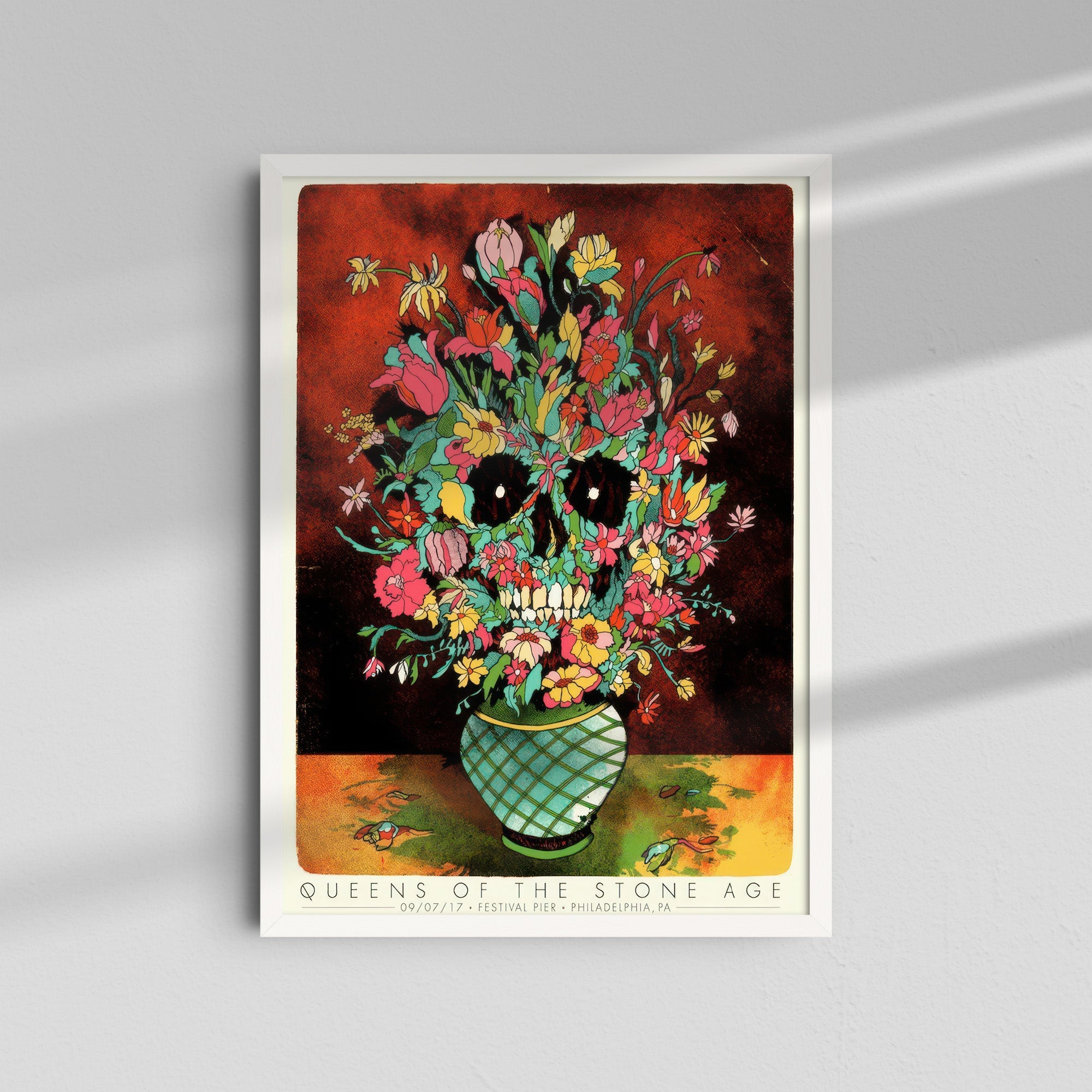 Queens of the Stone Age - Floral Skull