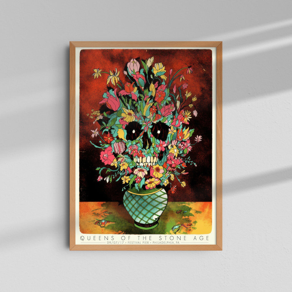 Queens of the Stone Age - Floral Skull