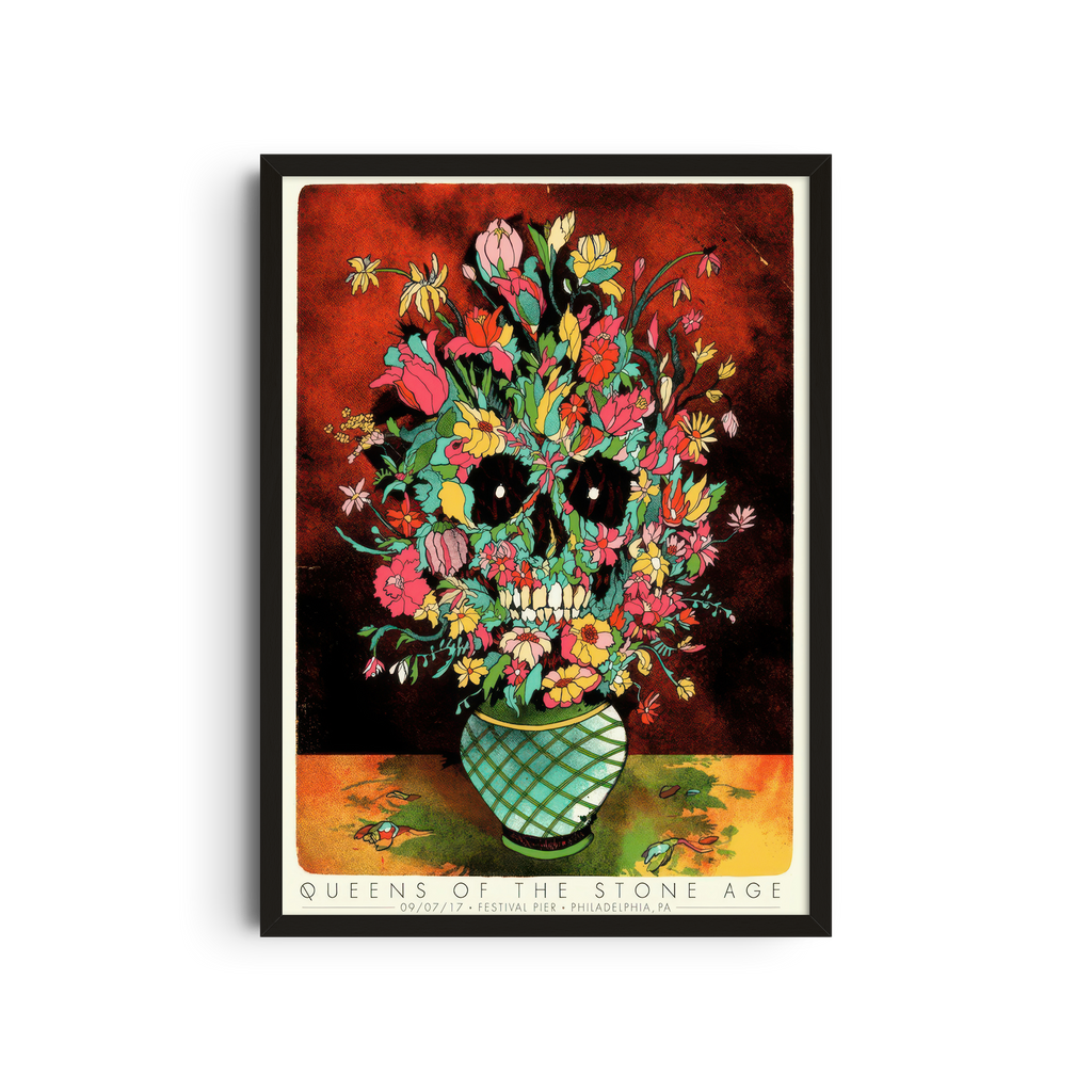 Queens of the Stone Age - Floral Skull