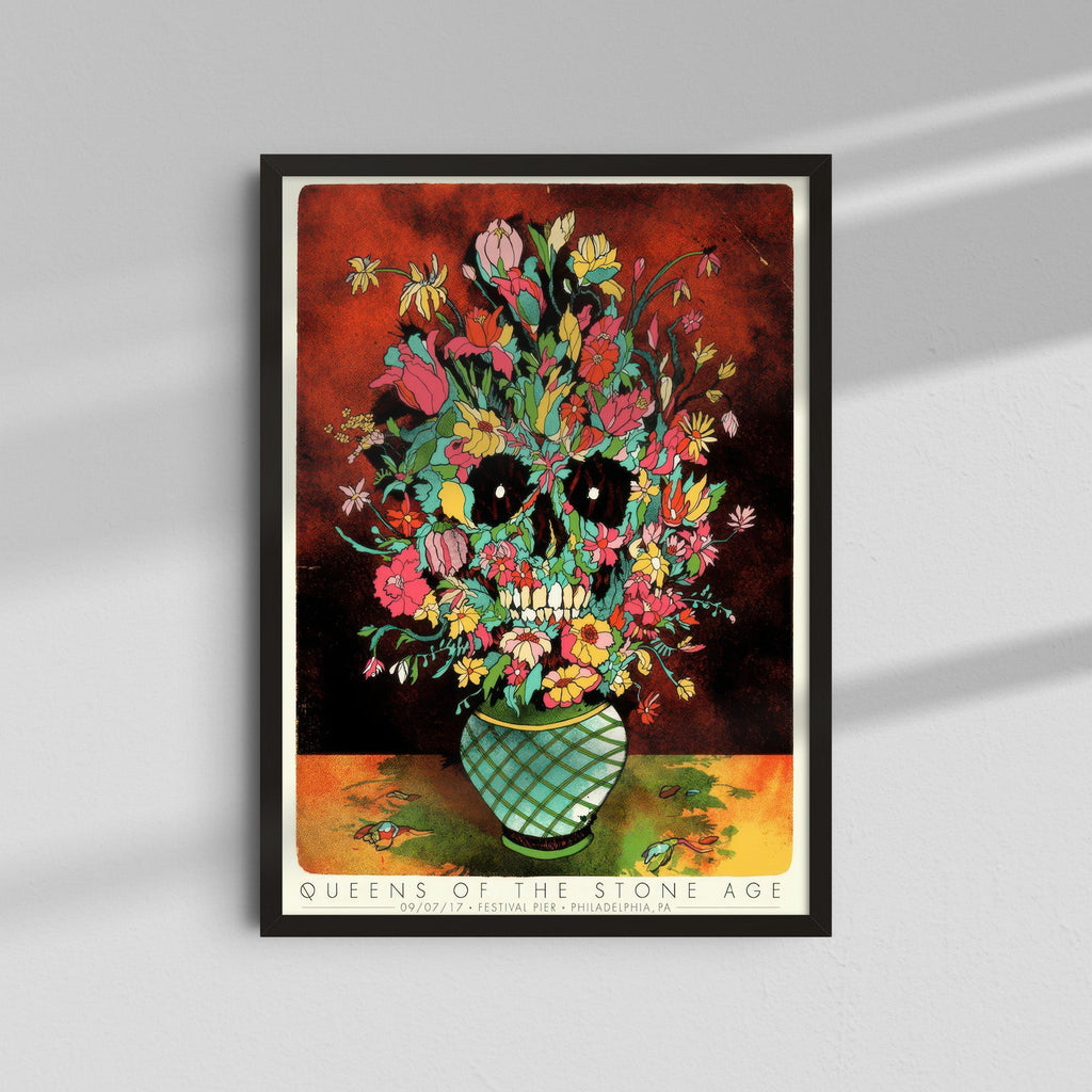 Queens of the Stone Age - Floral Skull