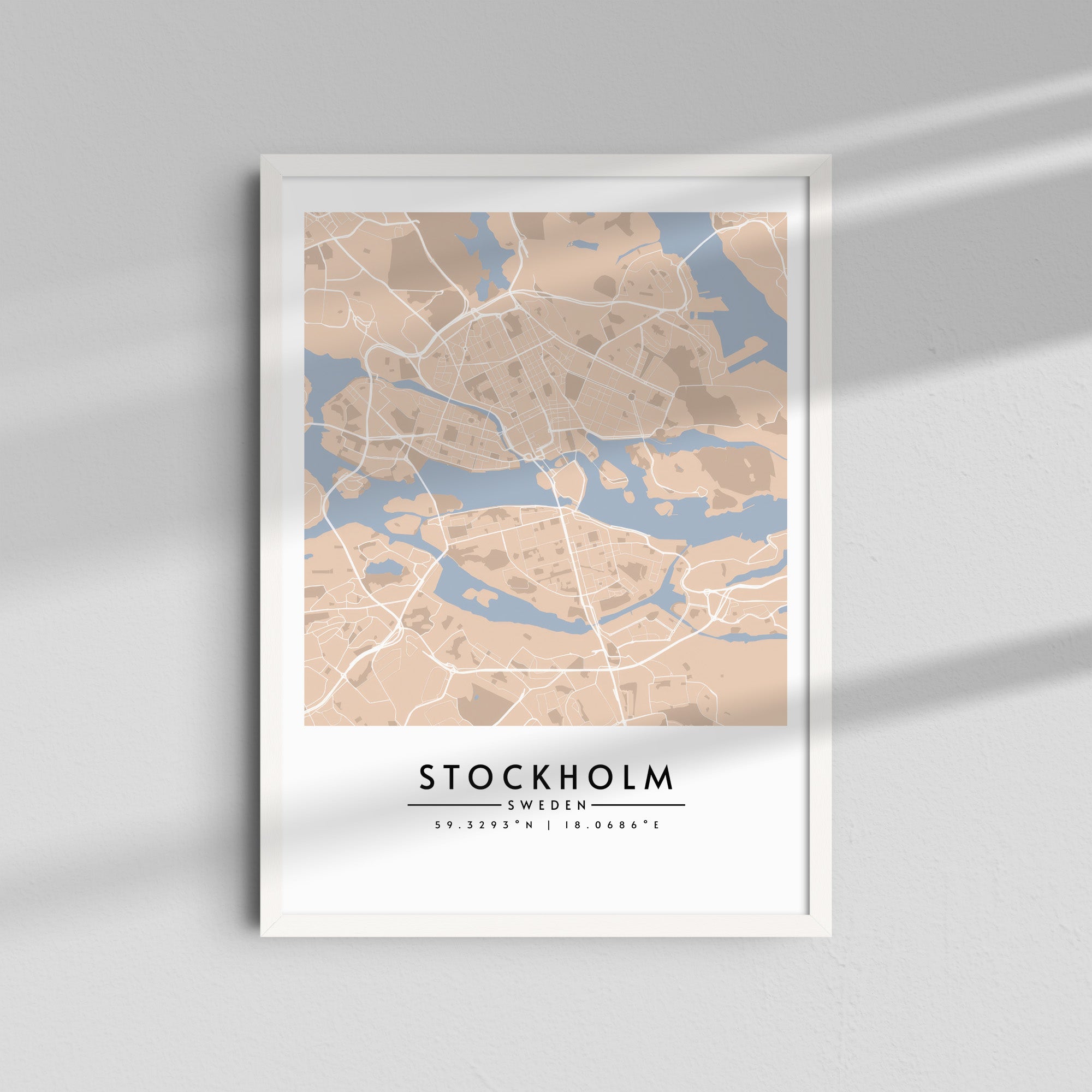 Estocolmo en tonos pastel - Mapas