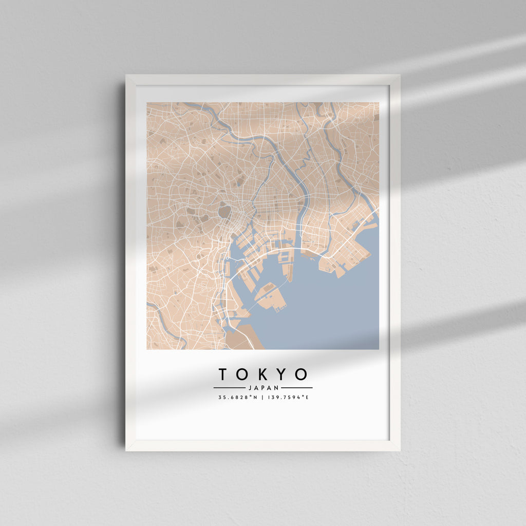 Tokio en tonos pastel - Mapas