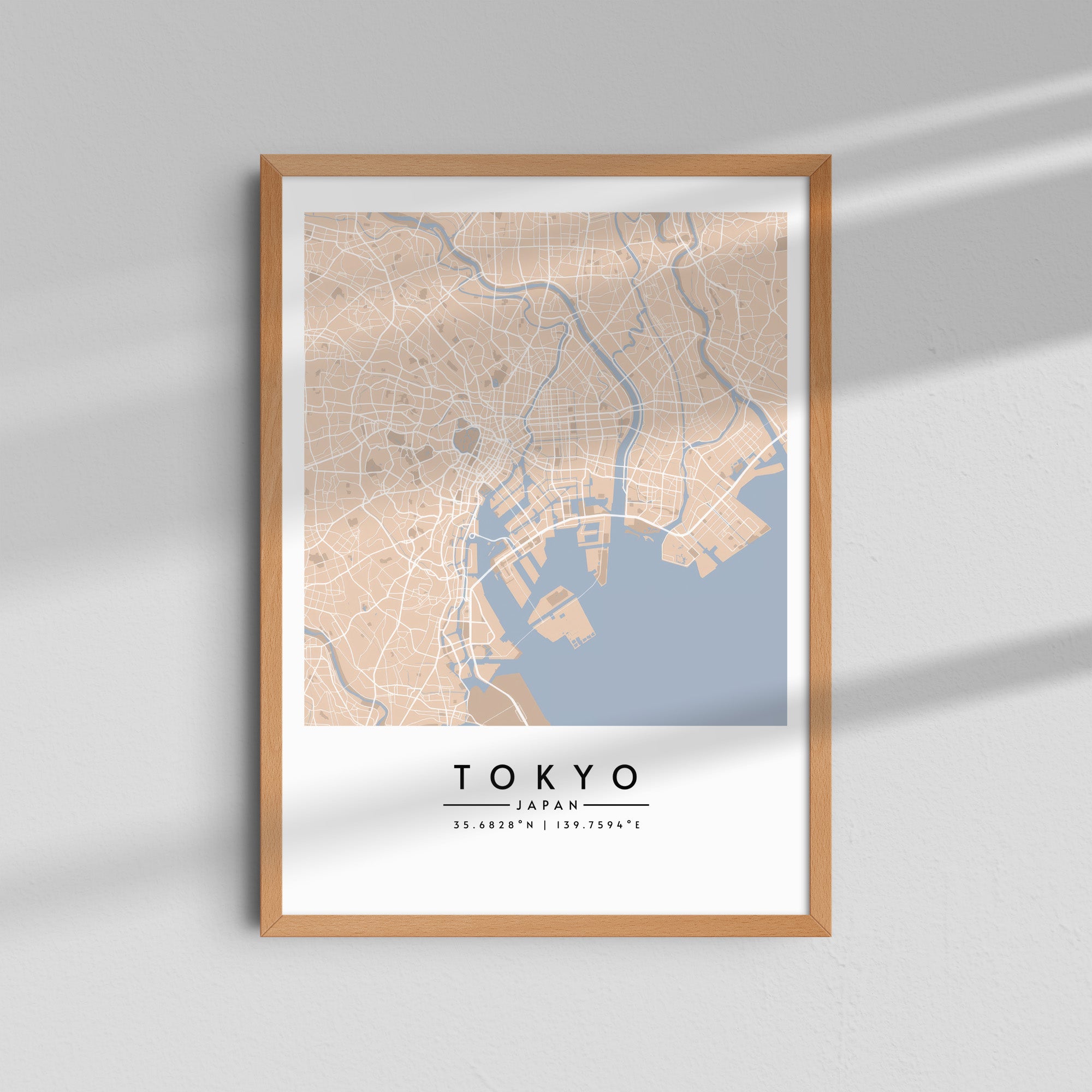Tokio en tonos pastel - Mapas