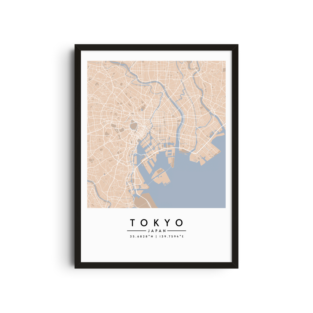 Tokio en tonos pastel - Mapas