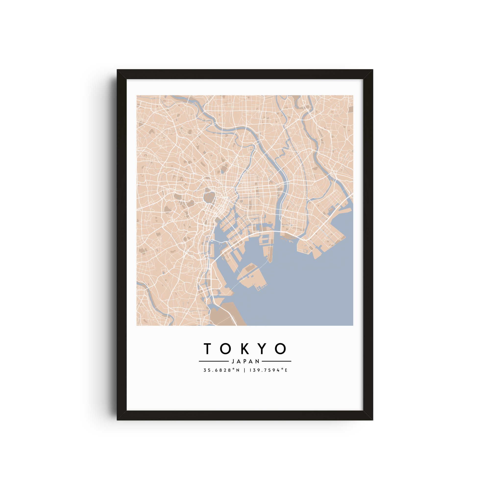 Tokio en tonos pastel - Mapas