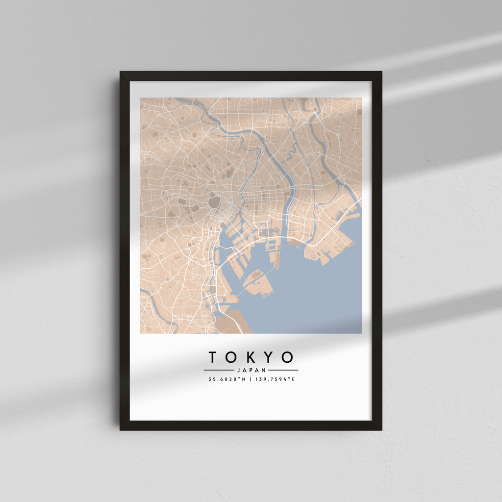 Tokio en tonos pastel - Mapas