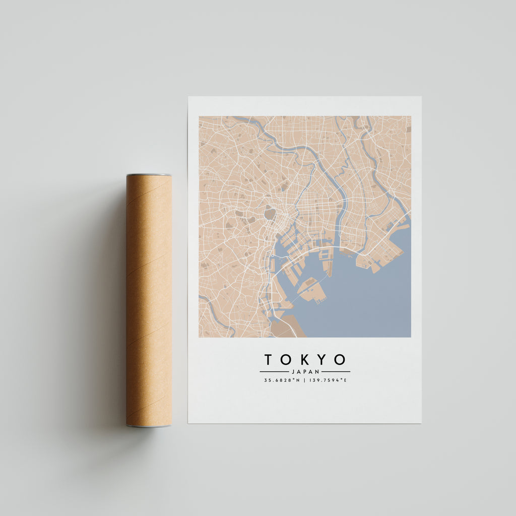 Tokio en tonos pastel - Mapas