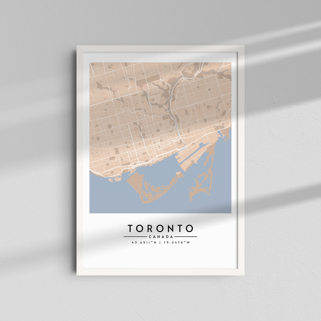 Toronto en Beige - Mapas