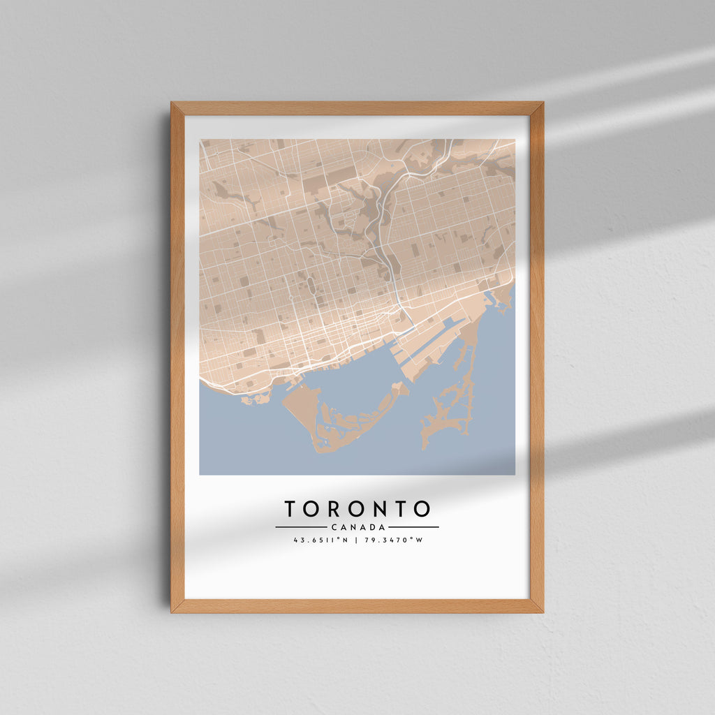 Toronto en Beige - Mapas