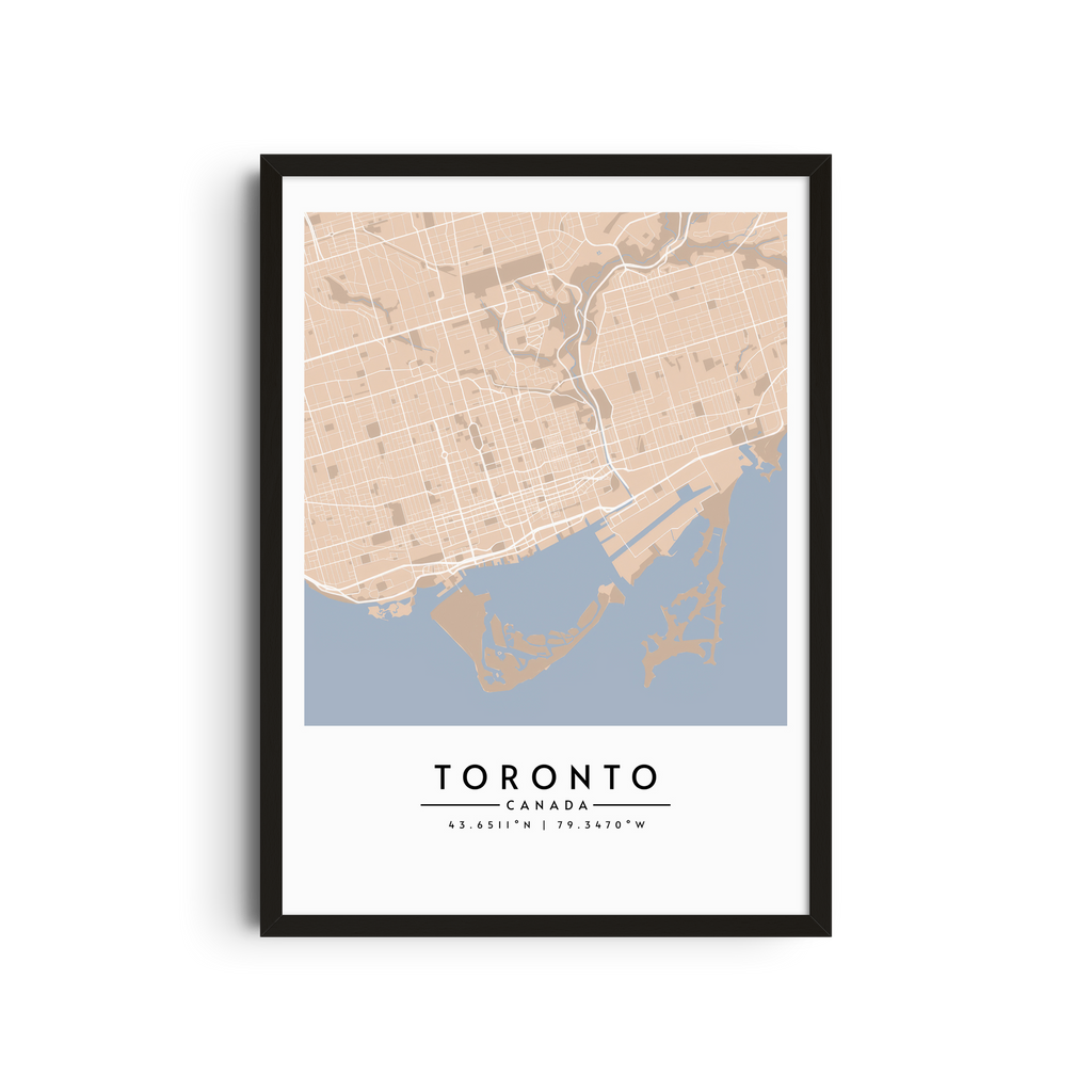 Toronto en Beige - Mapas