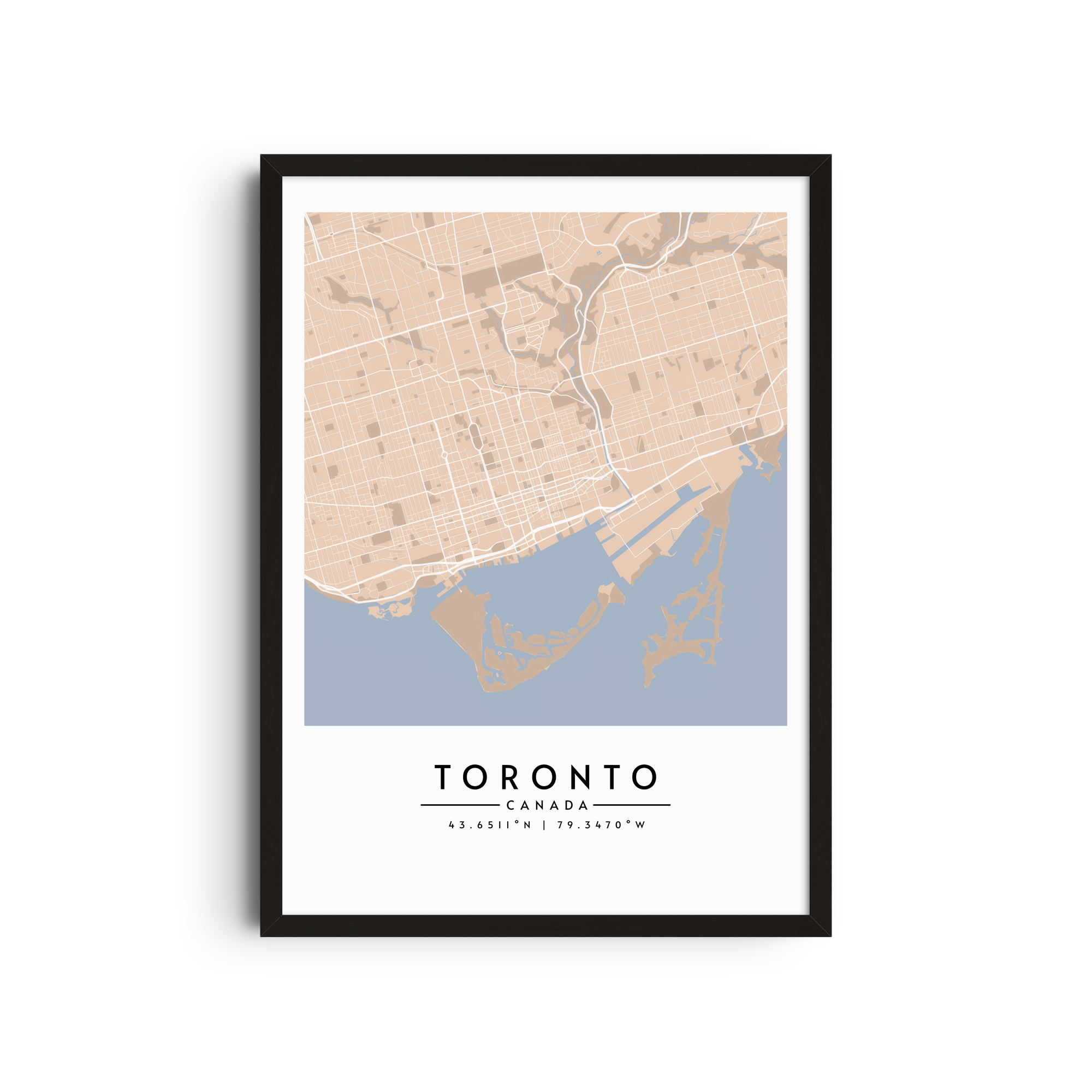 Toronto en Beige - Mapas