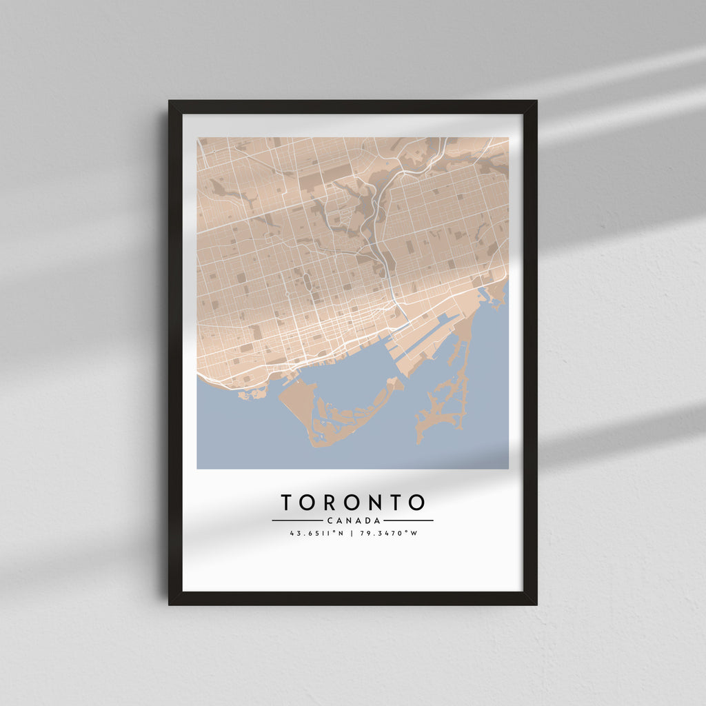 Toronto en Beige - Mapas