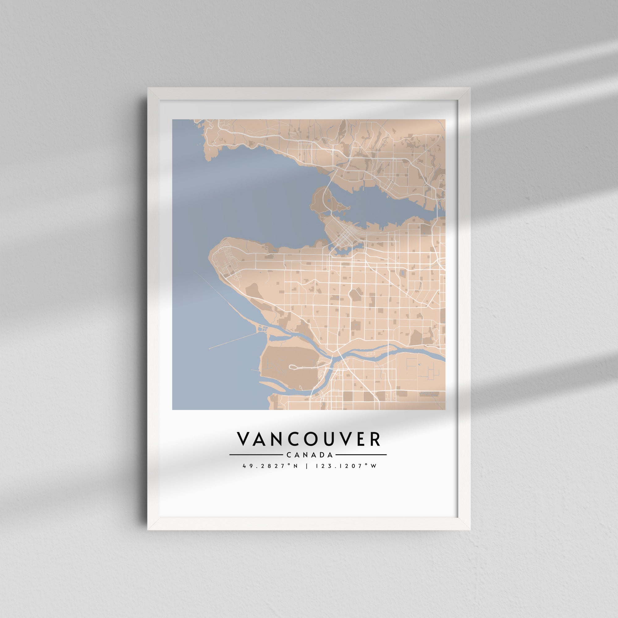 Vancouver en tonos pastel - Mapas