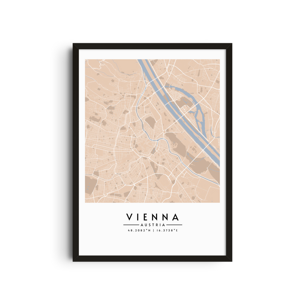 Viena en tonos pastel - Mapas