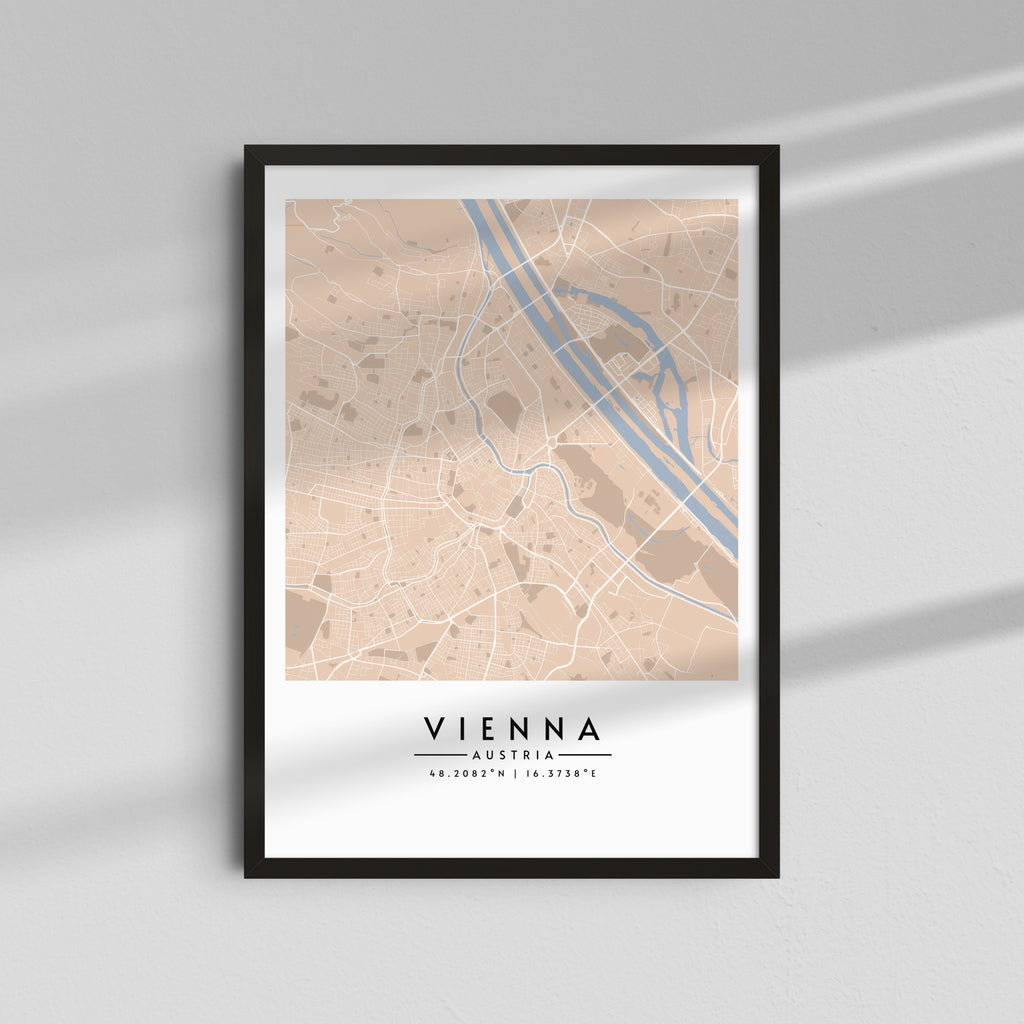 Viena en tonos pastel - Mapas