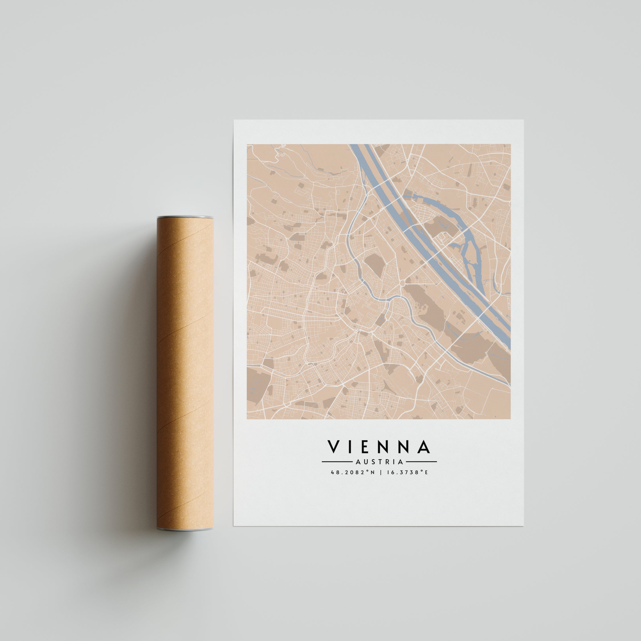Viena en tonos pastel - Mapas