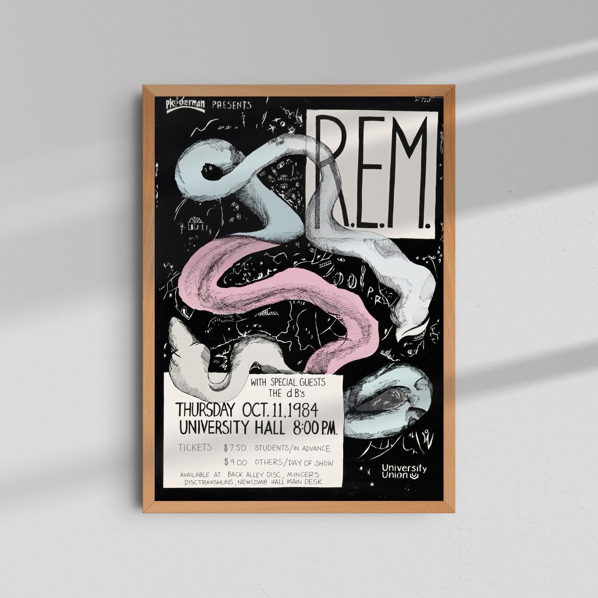 R.E.M. - Snake Black White