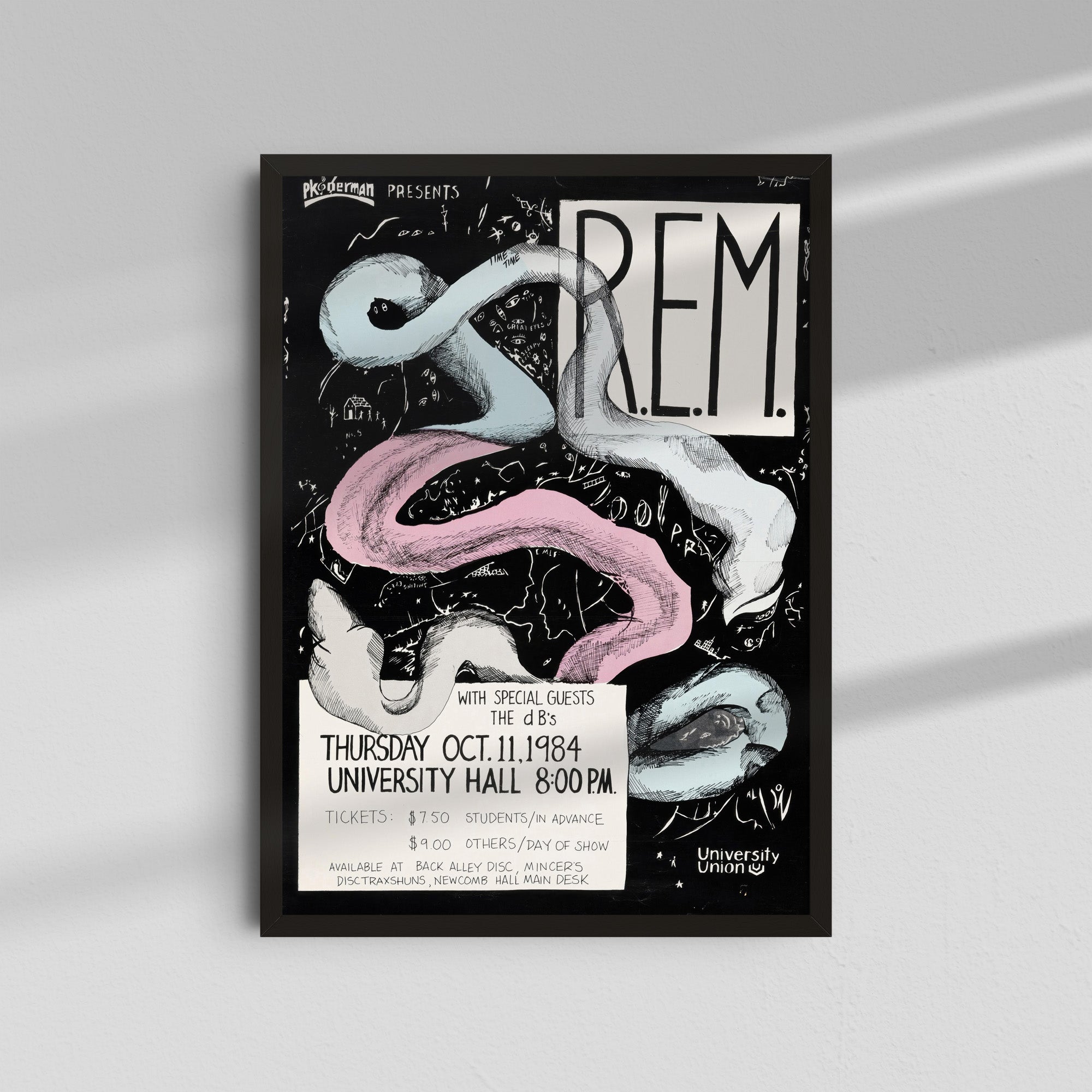 R.E.M. - Snake Black White