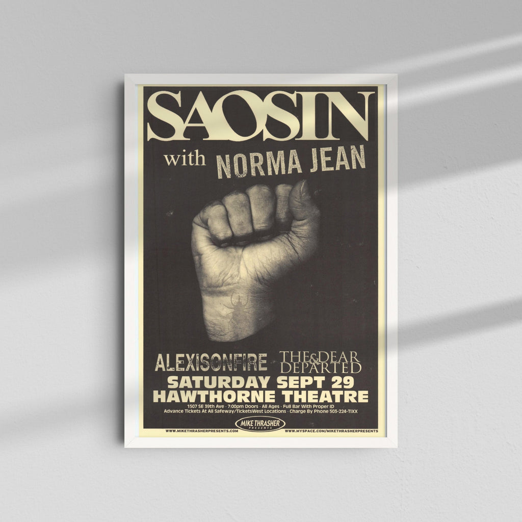 Saosin - Fist Poster