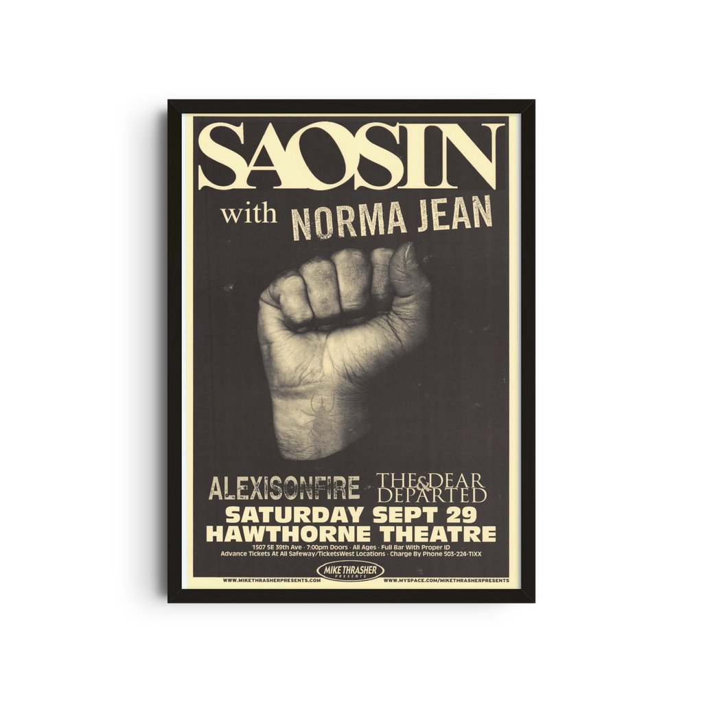Saosin - Fist Poster