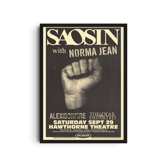 Saosin - Fist Poster
